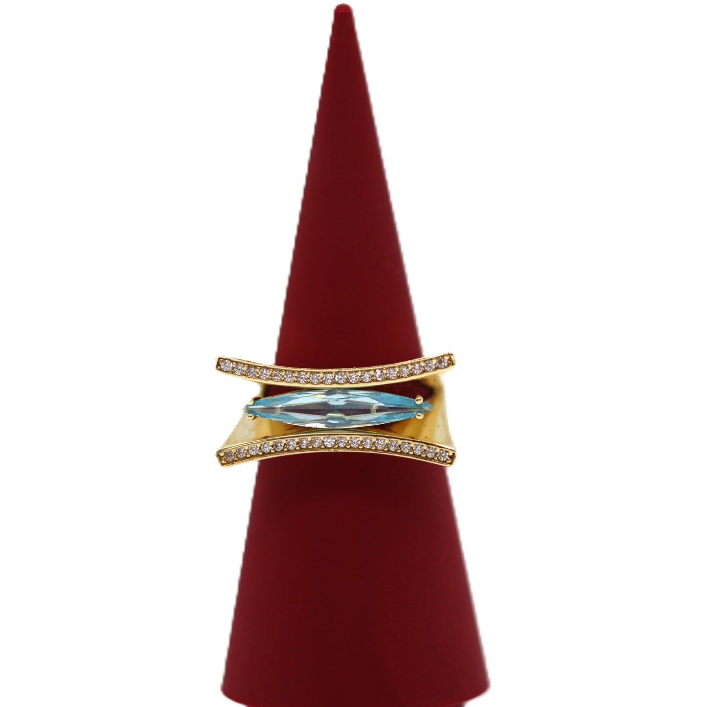 14k Almond Ring