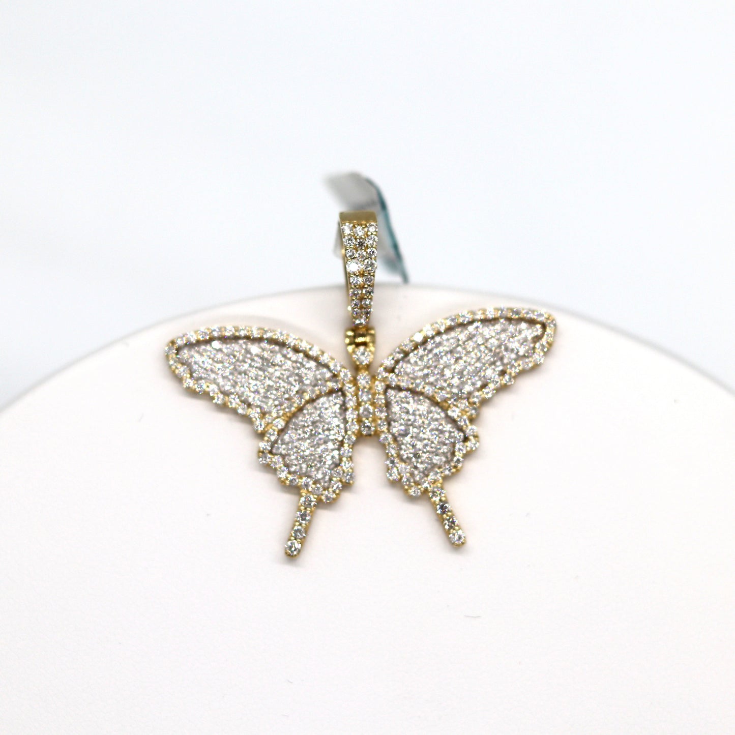 10k Butterfly Diamonds Pendant