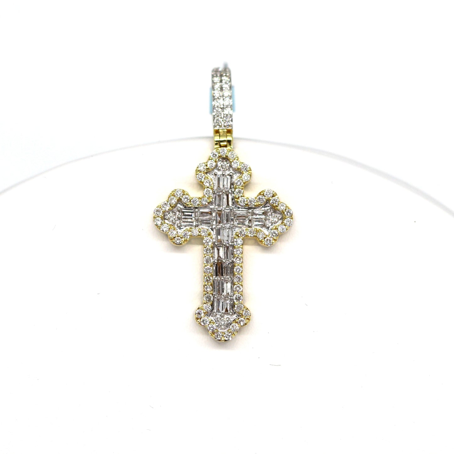 14k Cross Diamonds Pendant