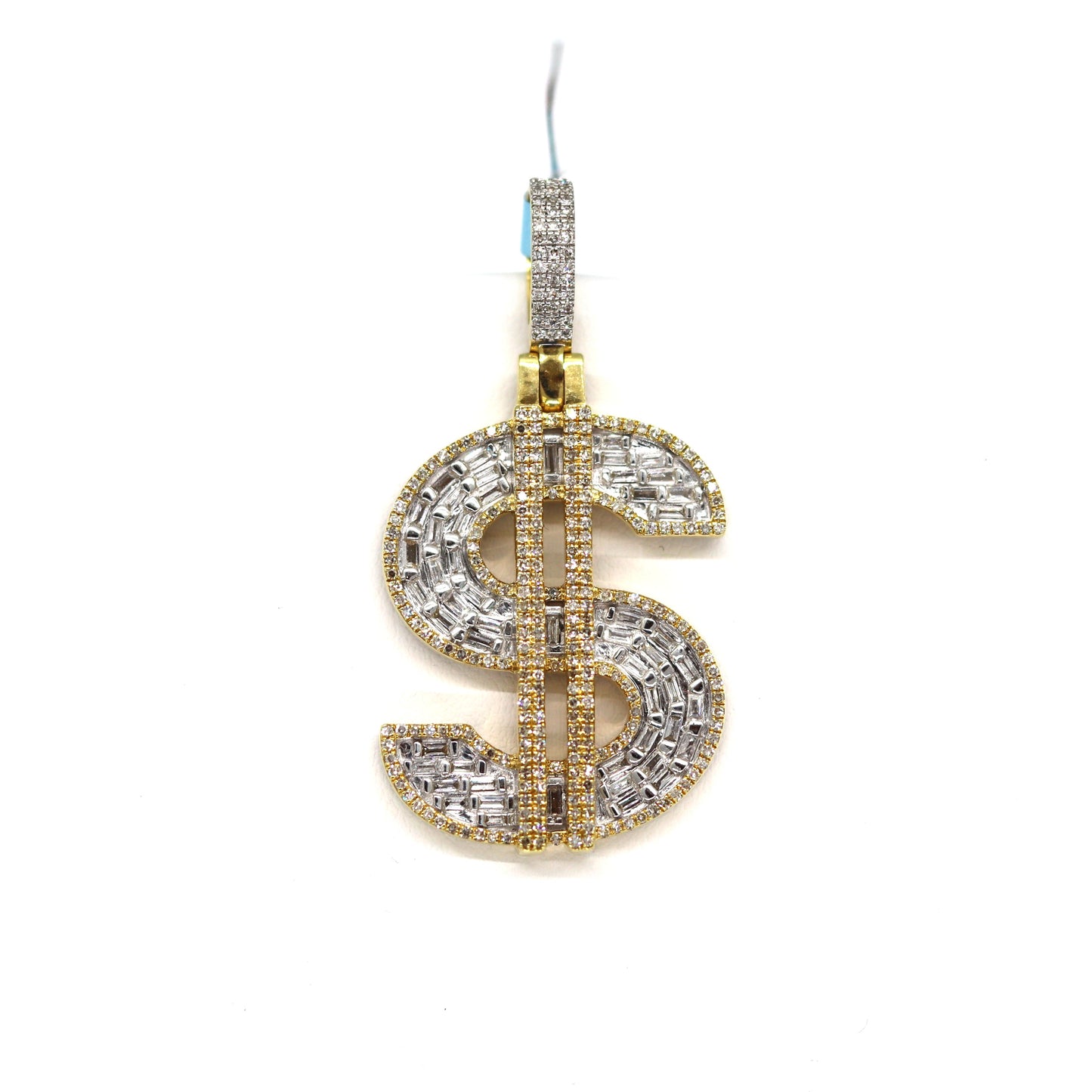 10k Money Diamonds Pendant