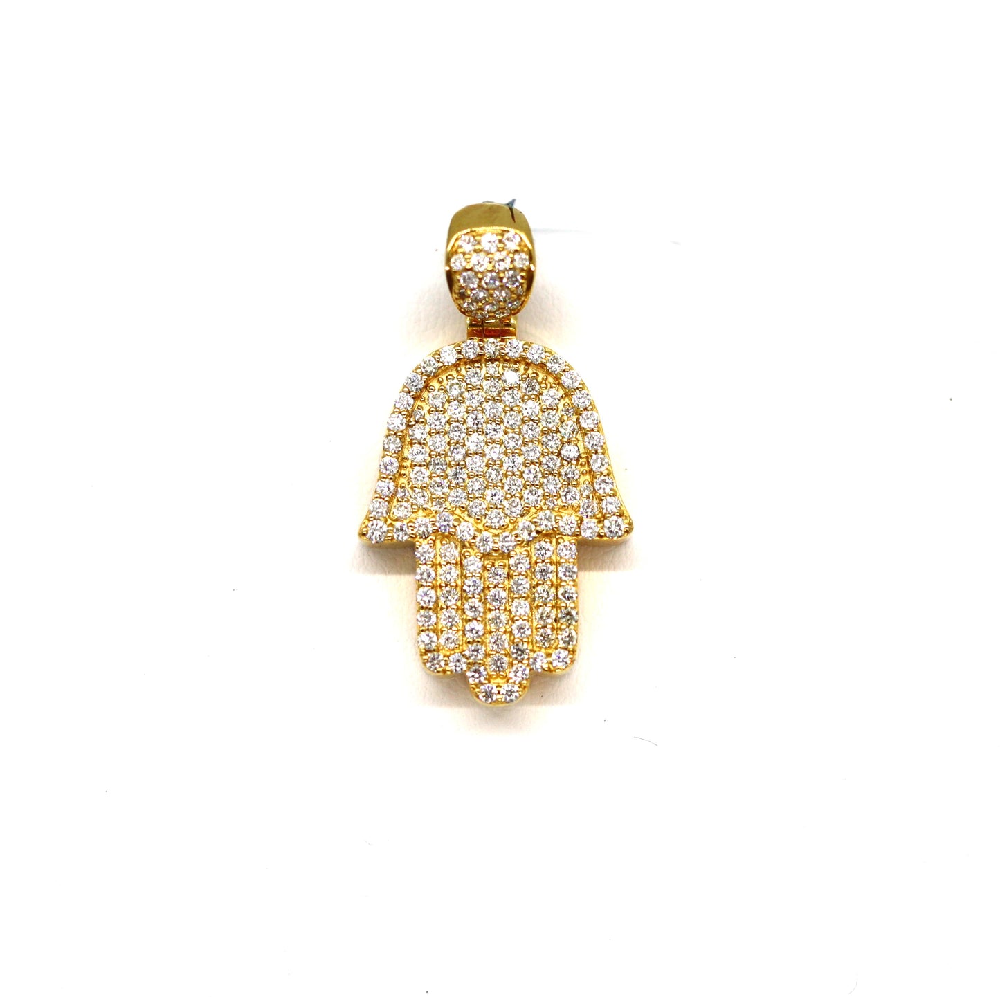 14k Hamsa Diamonds Pendant
