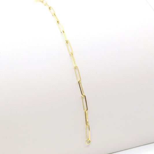 10k Paperclip bracelet 2.5mm