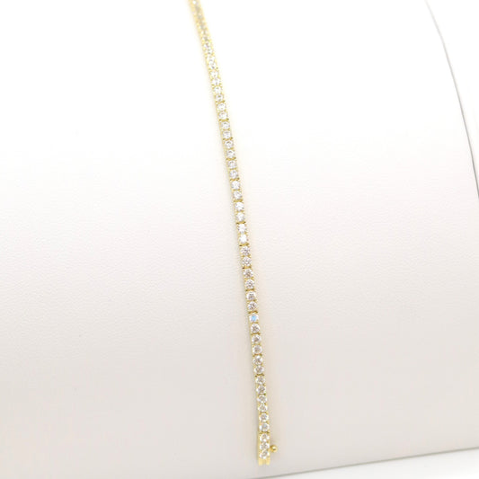 10k tennis bracelet 2mm - Size 7