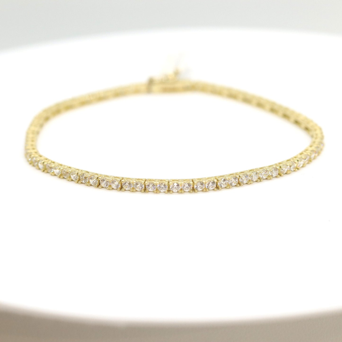 10k tennis bracelet 2mm - Size 7