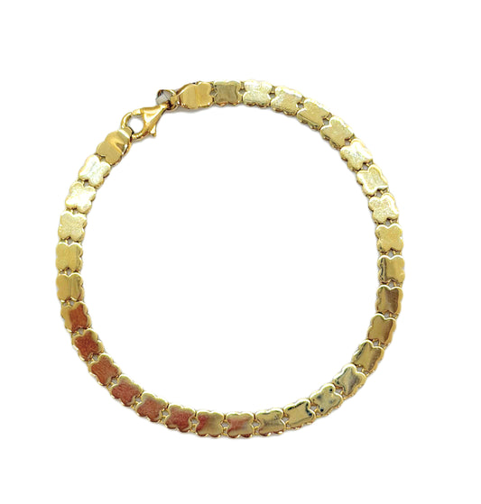 10k Flower Bracelet