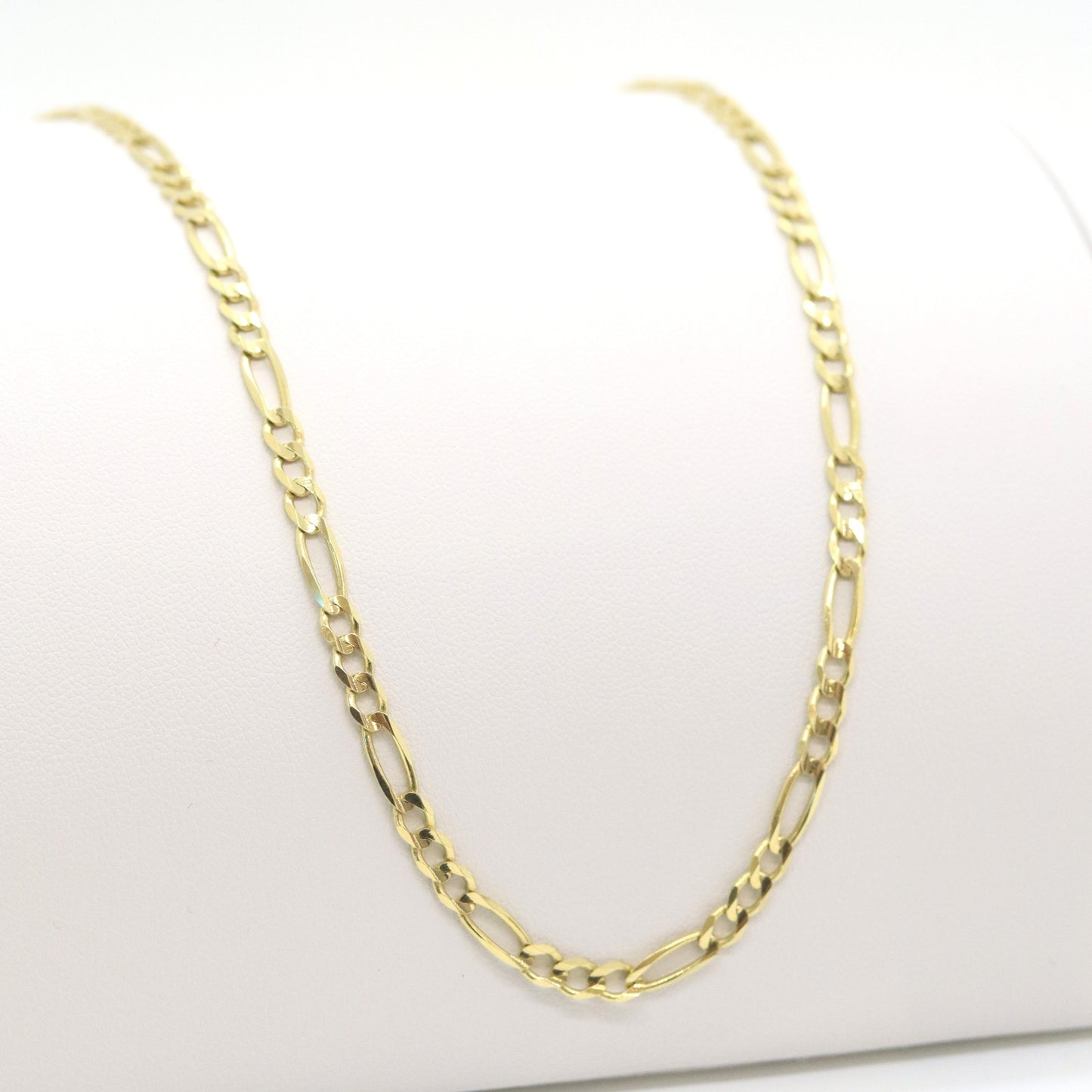 14k Figaro chain 3mm - Size 24