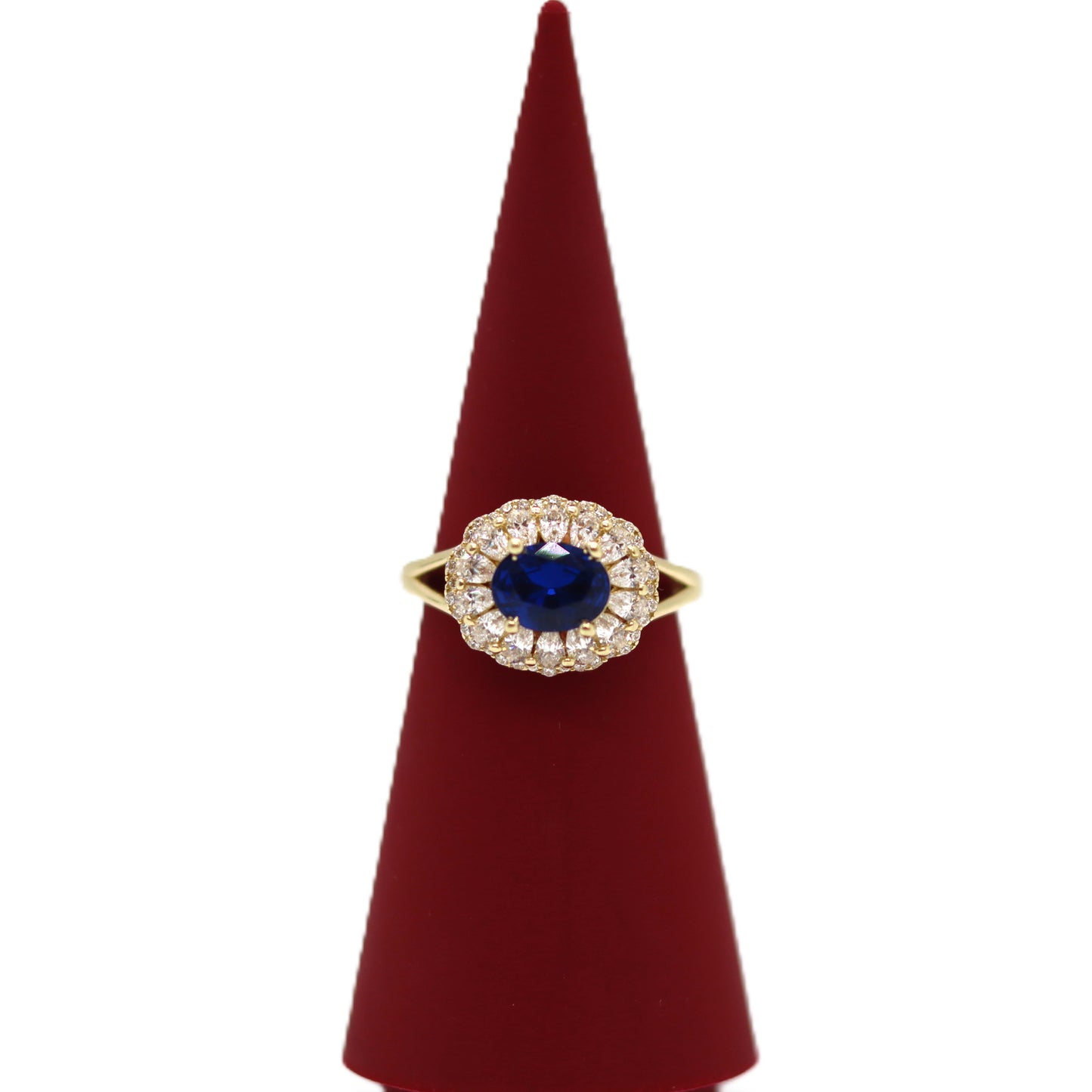 14k Blue ring