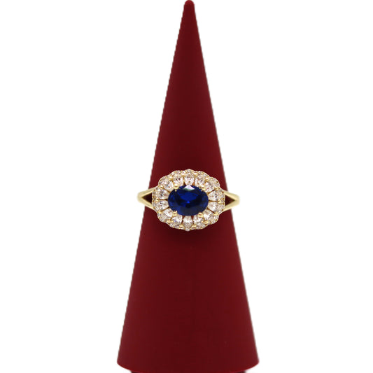 14k Blue ring