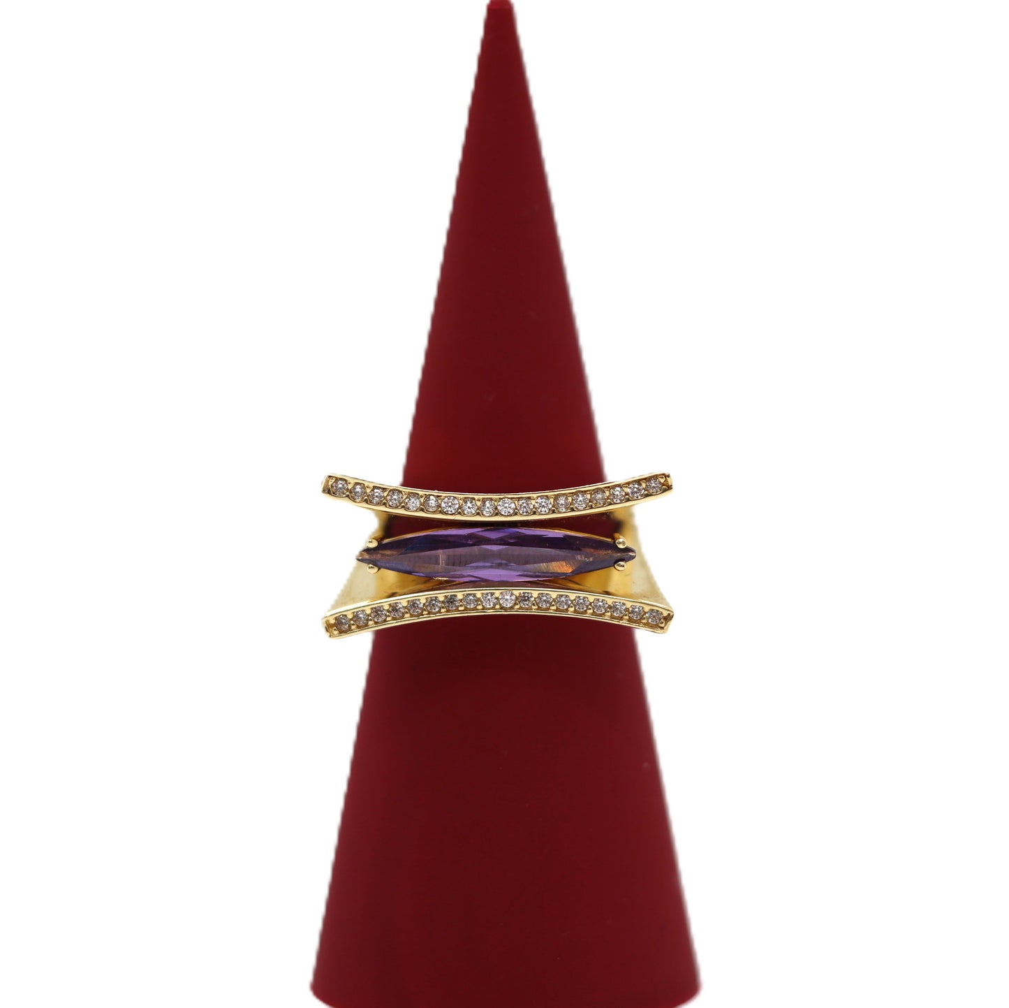 14k Almond Ring