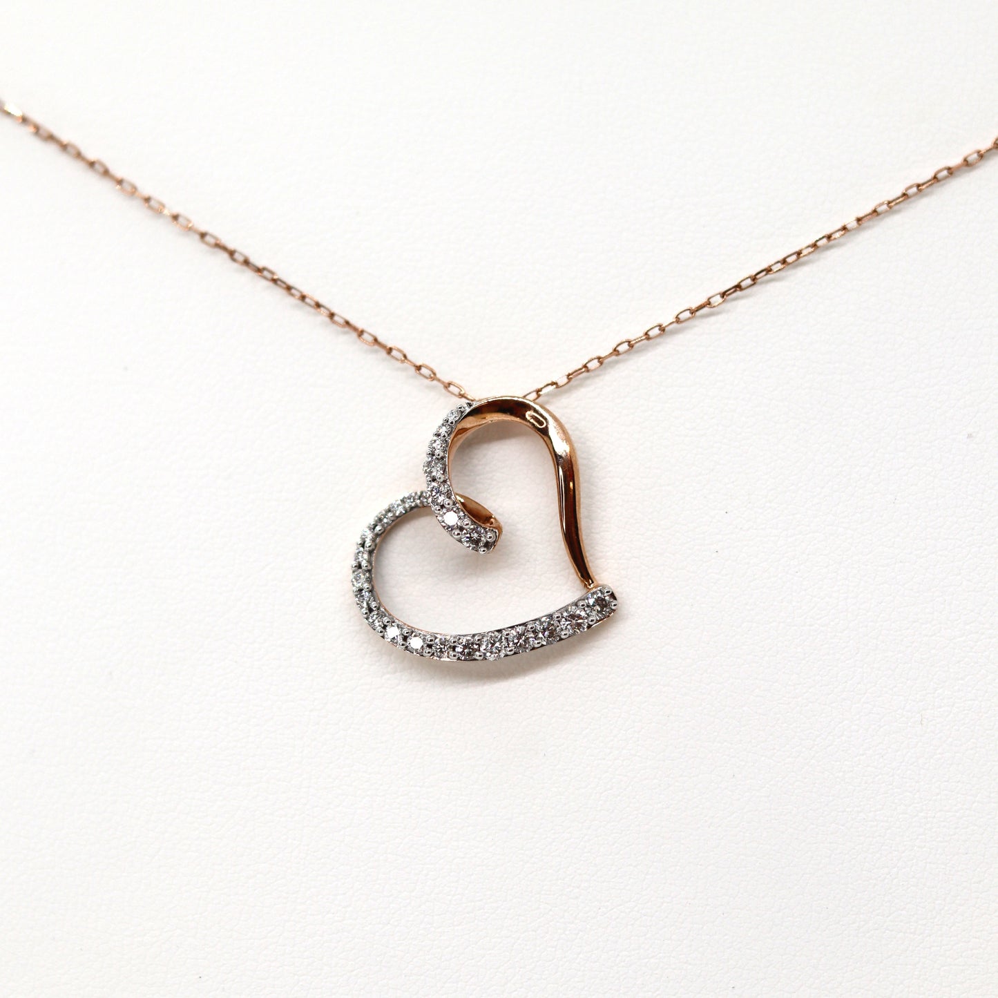 10k Rose Heart Chain