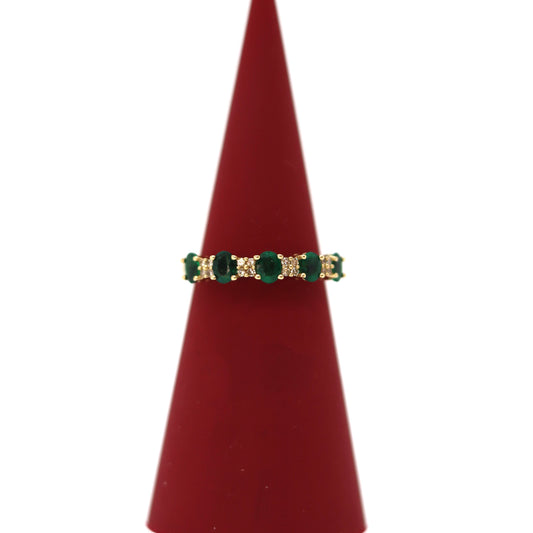 10k Emeralds Band