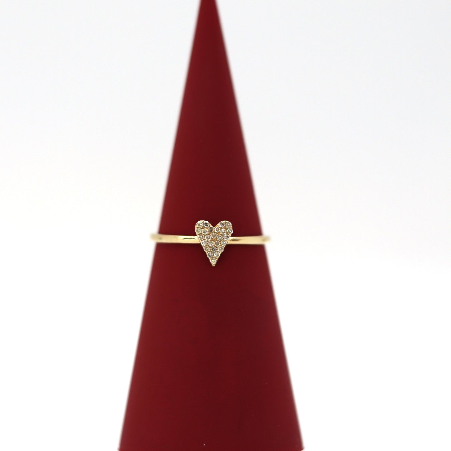 10k Heart Ring