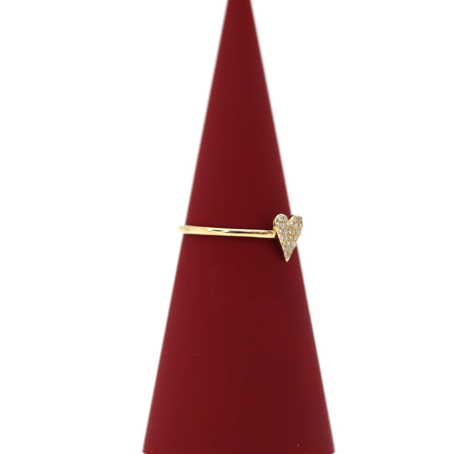 10k Heart Ring