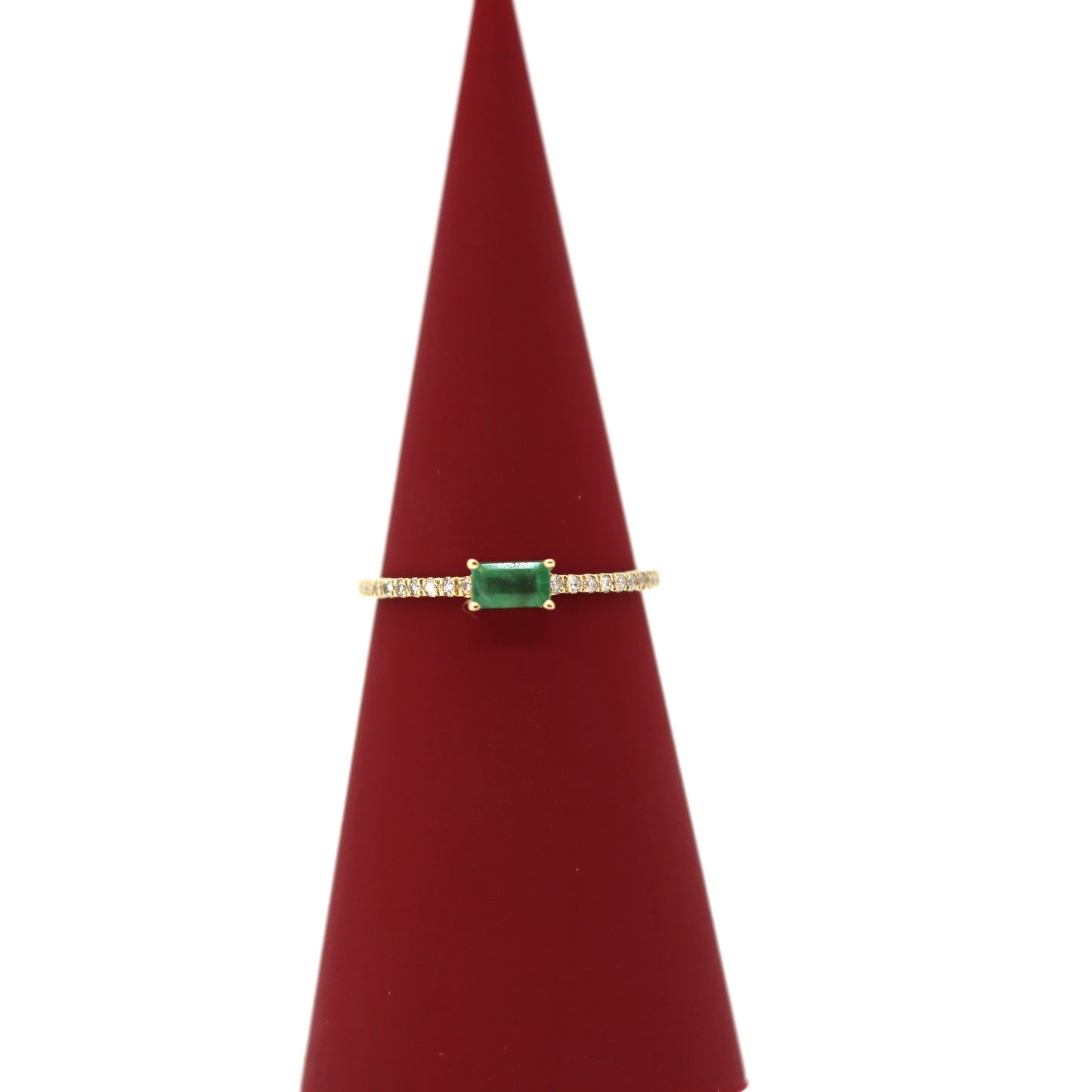 10k Emerald Ring