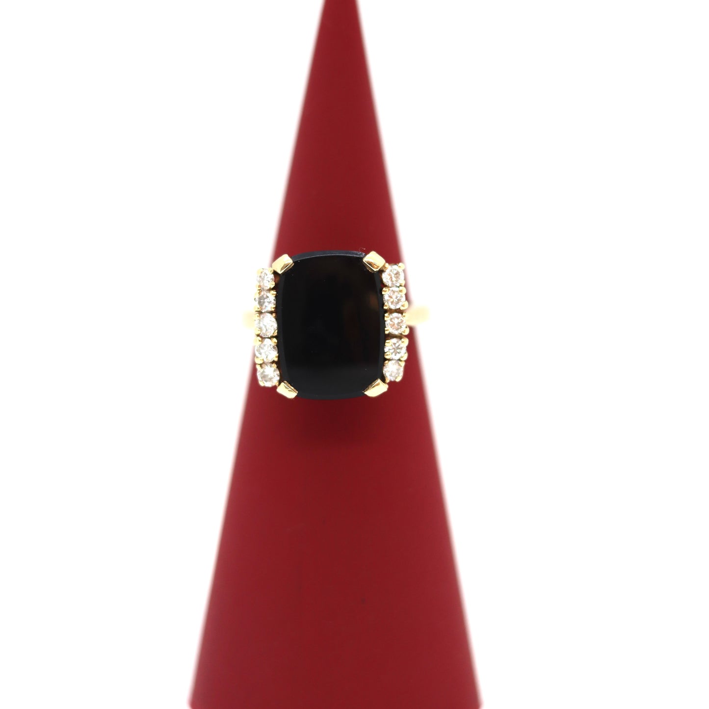 14k Onyx Square Ring
