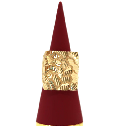 10k nugget flat ring
