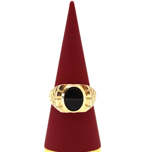 10k Onyx Ring