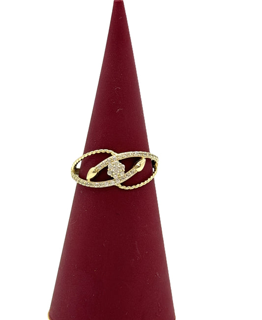10k Flower Ring