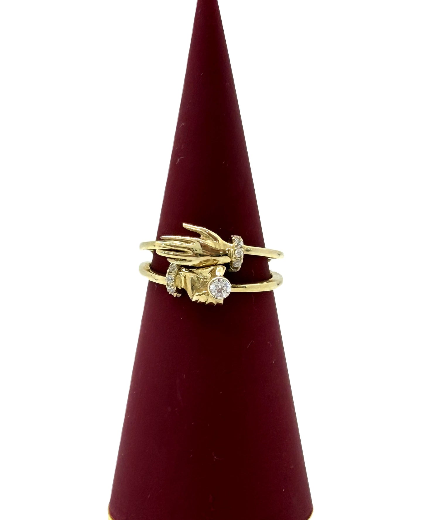 10k Holding hands Ring