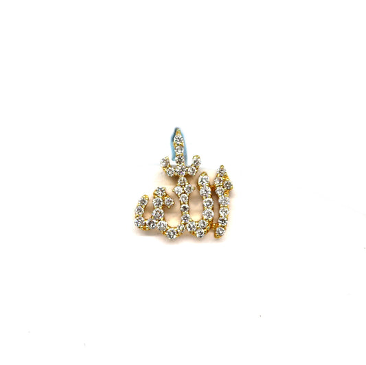 14k Allah Diamonds Pendant