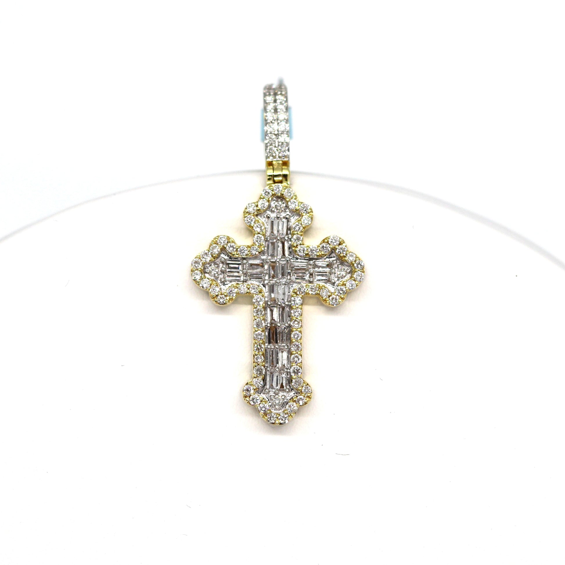 14k Cross Diamonds Pendant