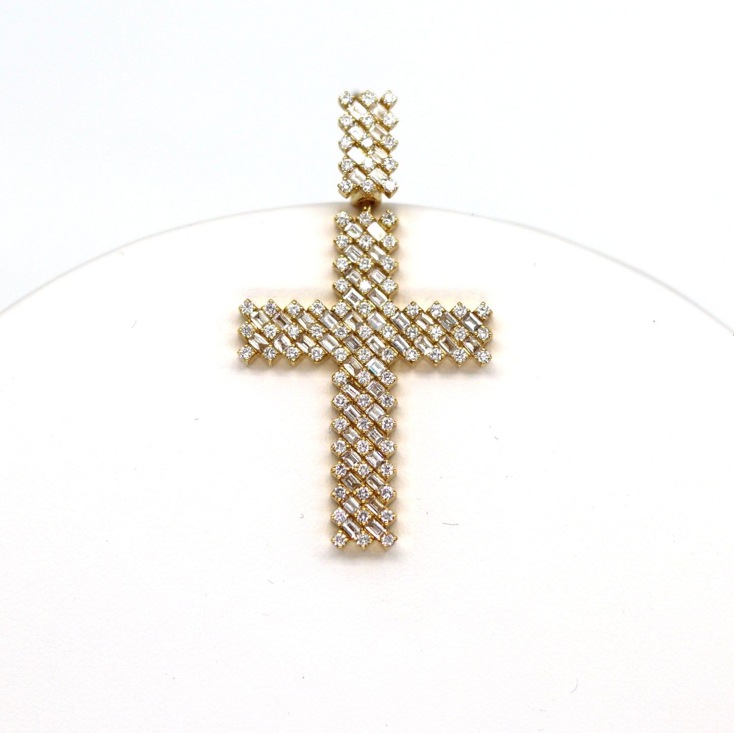 14k Cross Diamonds Pendant
