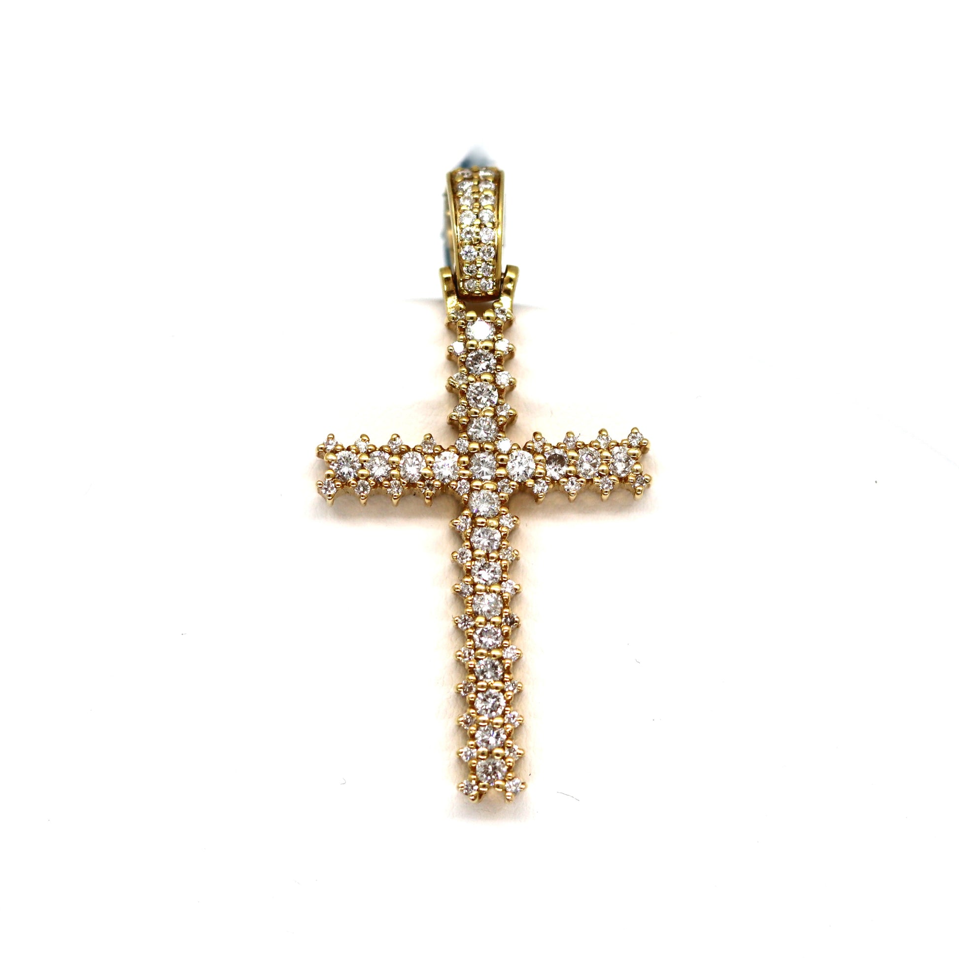 14k Cross Diamonds Pendant
