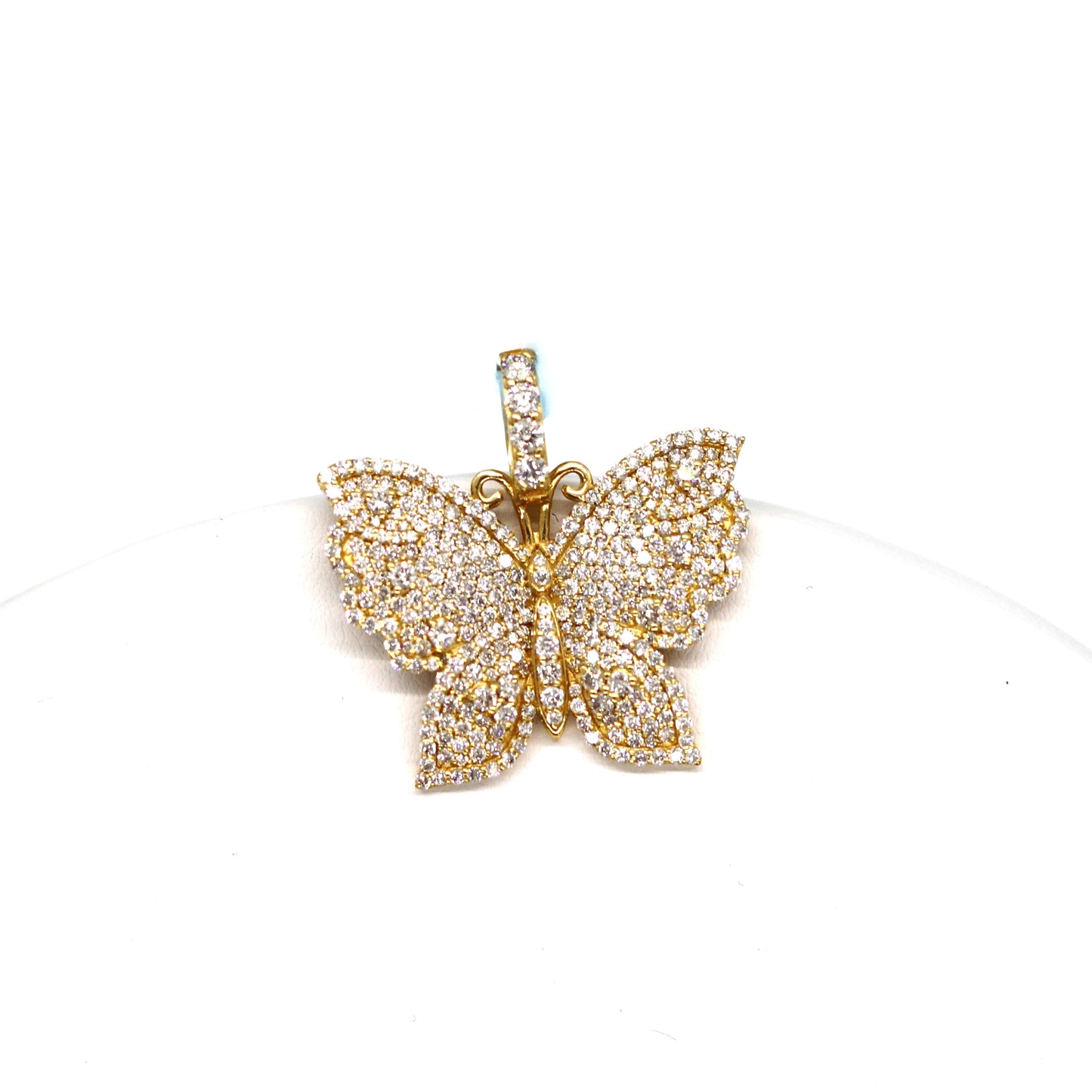10k Butterfly Diamonds Pendant