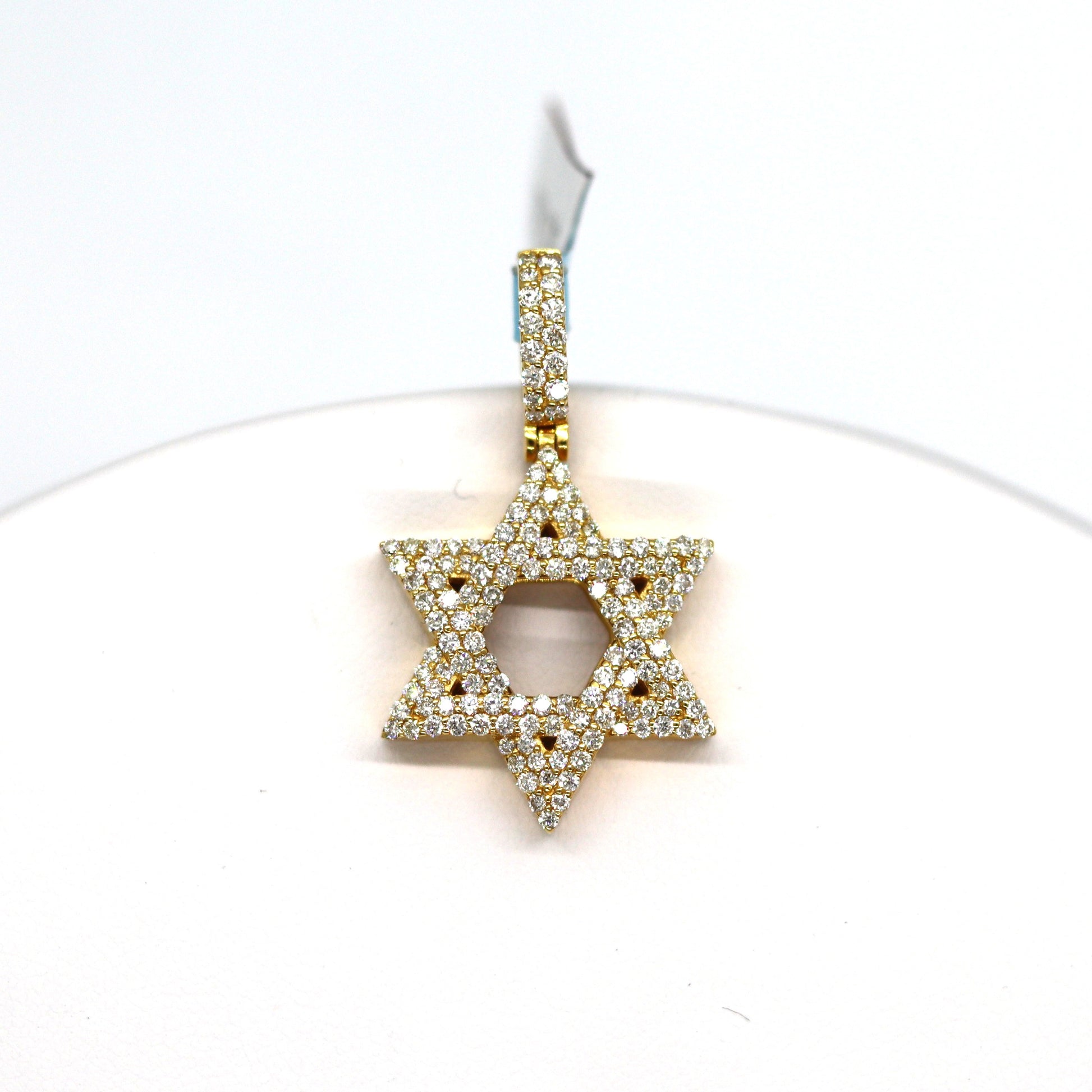14k Star of David Diamonds Pendant