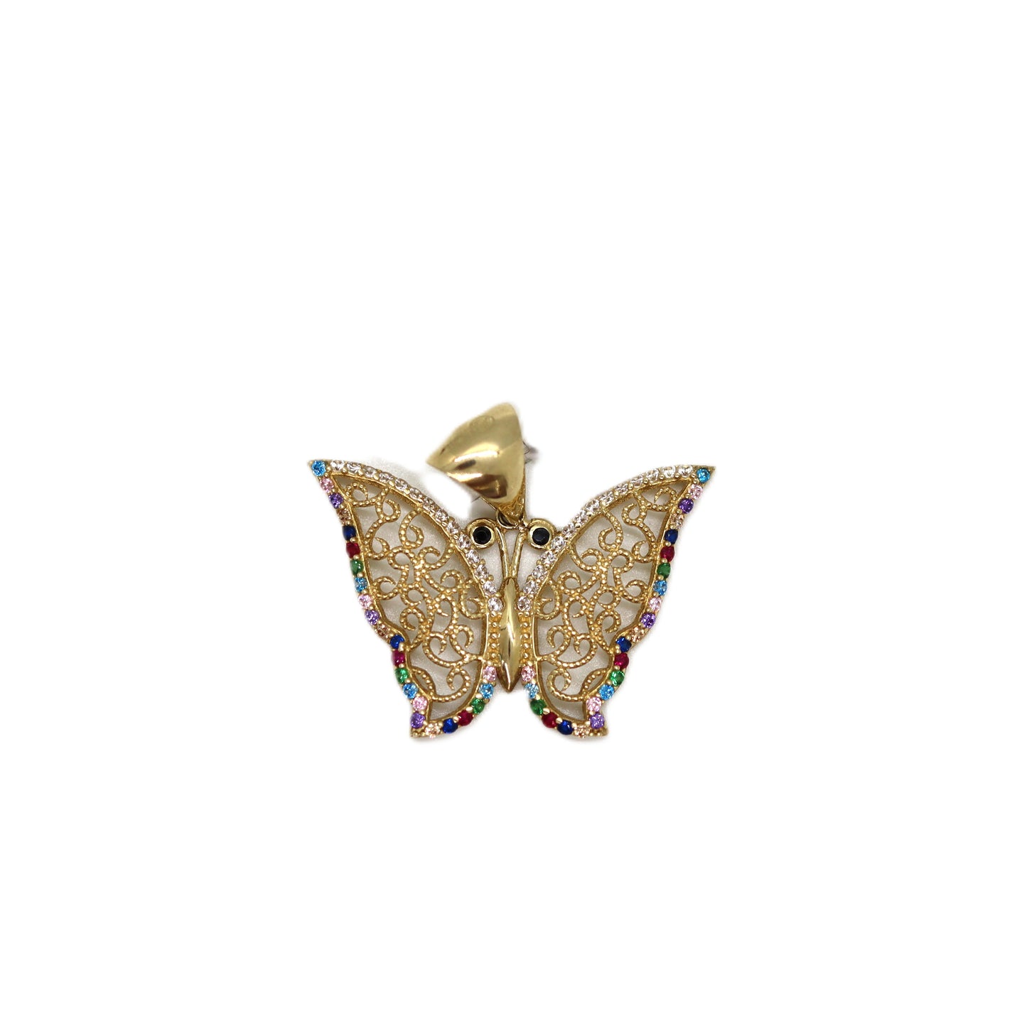 10k Butterfly Pendant