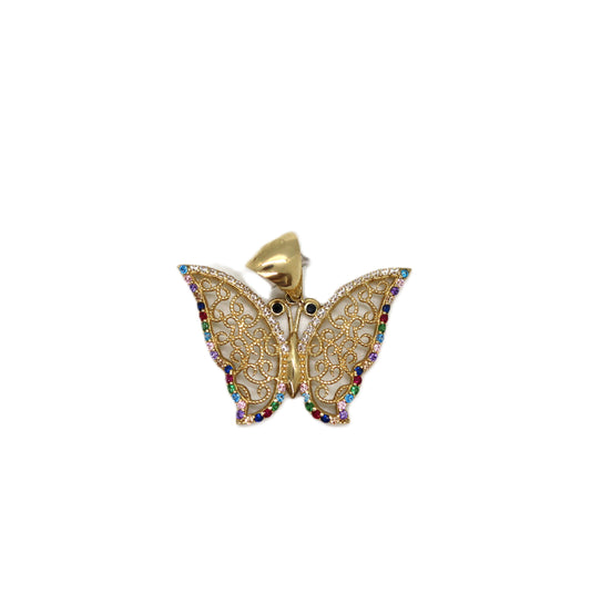 10k Butterfly Pendant