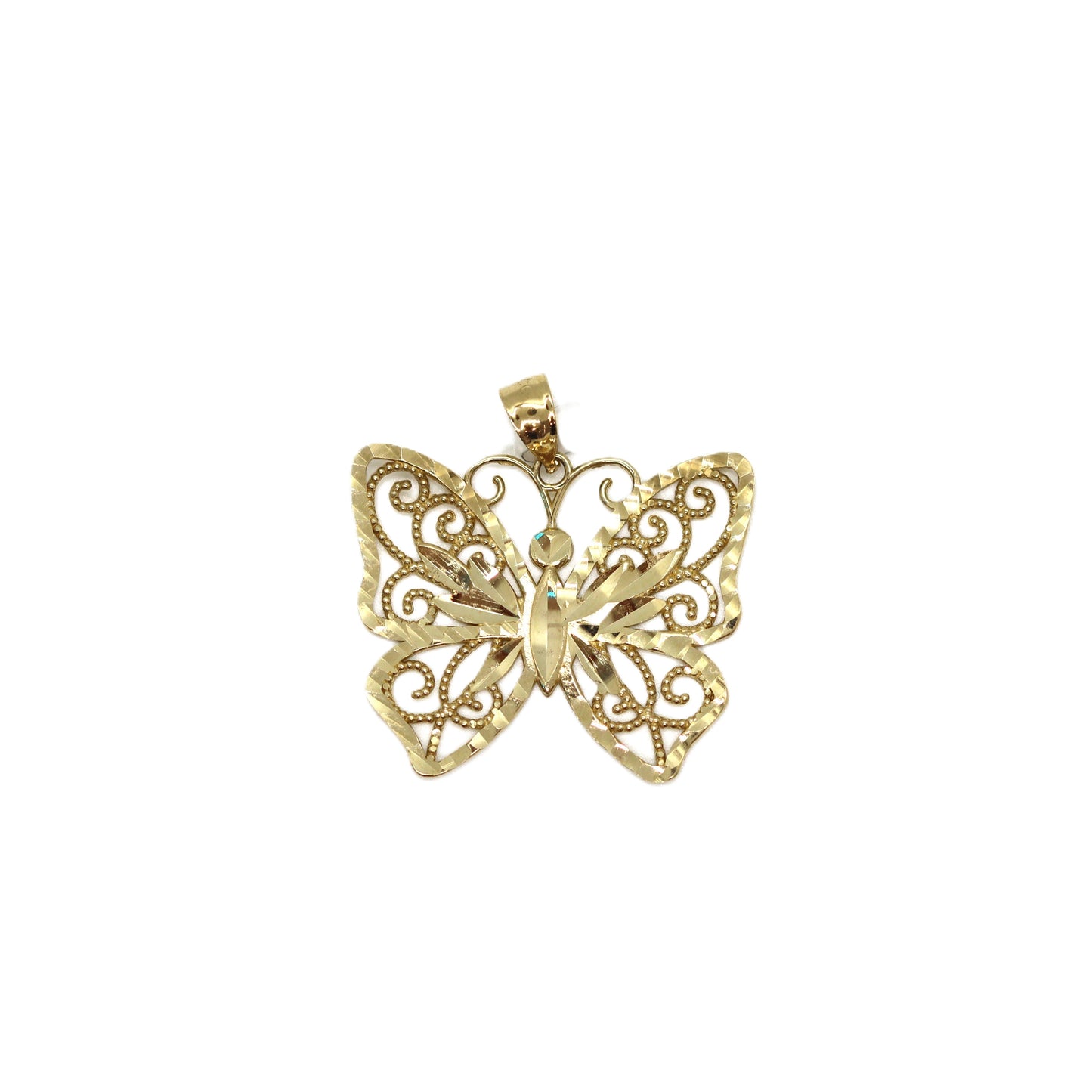 10k Butterfly Pendant