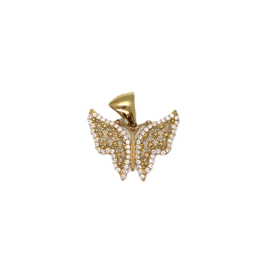 10k Butterfly Pendant