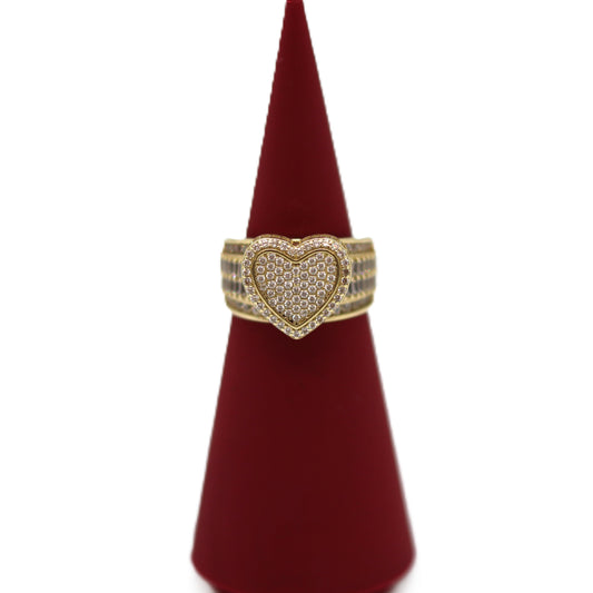 10k Heart Princess Ring