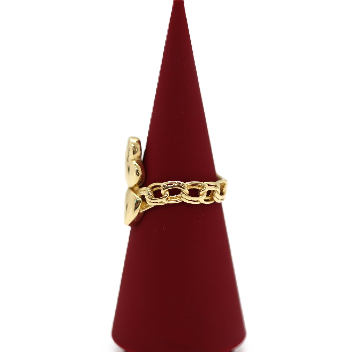10k Two Heart Ring