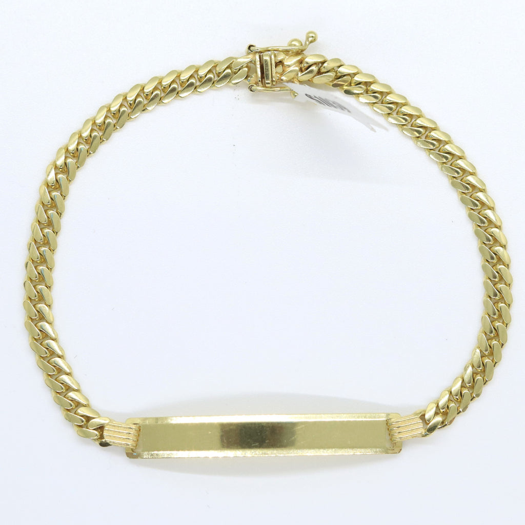 10k Cuban link braclet with plate