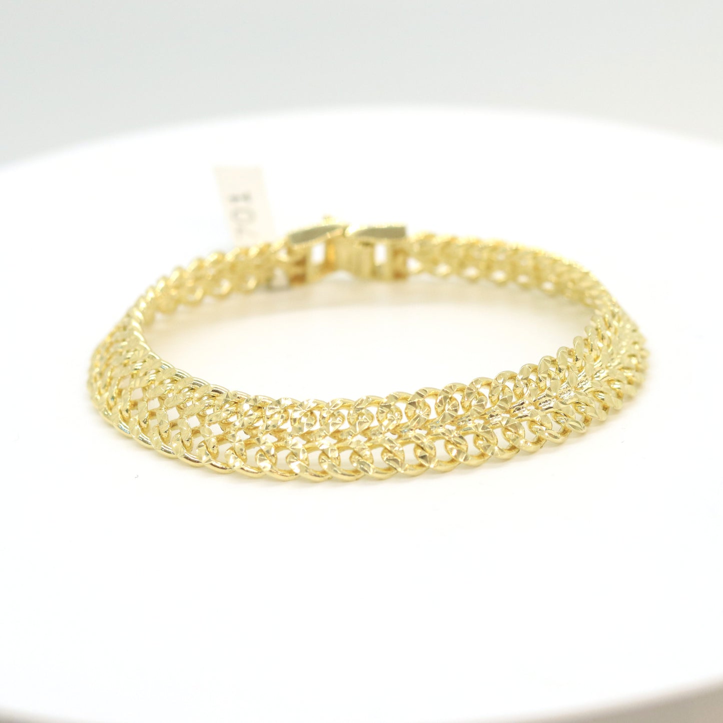 14k Solid fancy bracelet