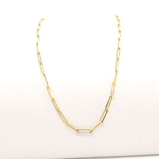 10K Solid Paperclip Chain