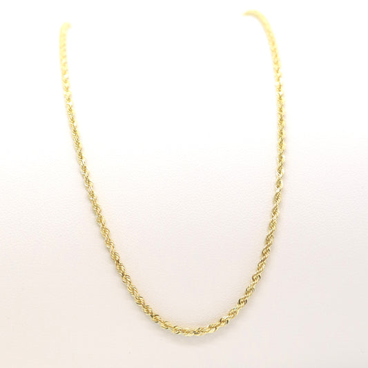 10K Solid Rope Chain