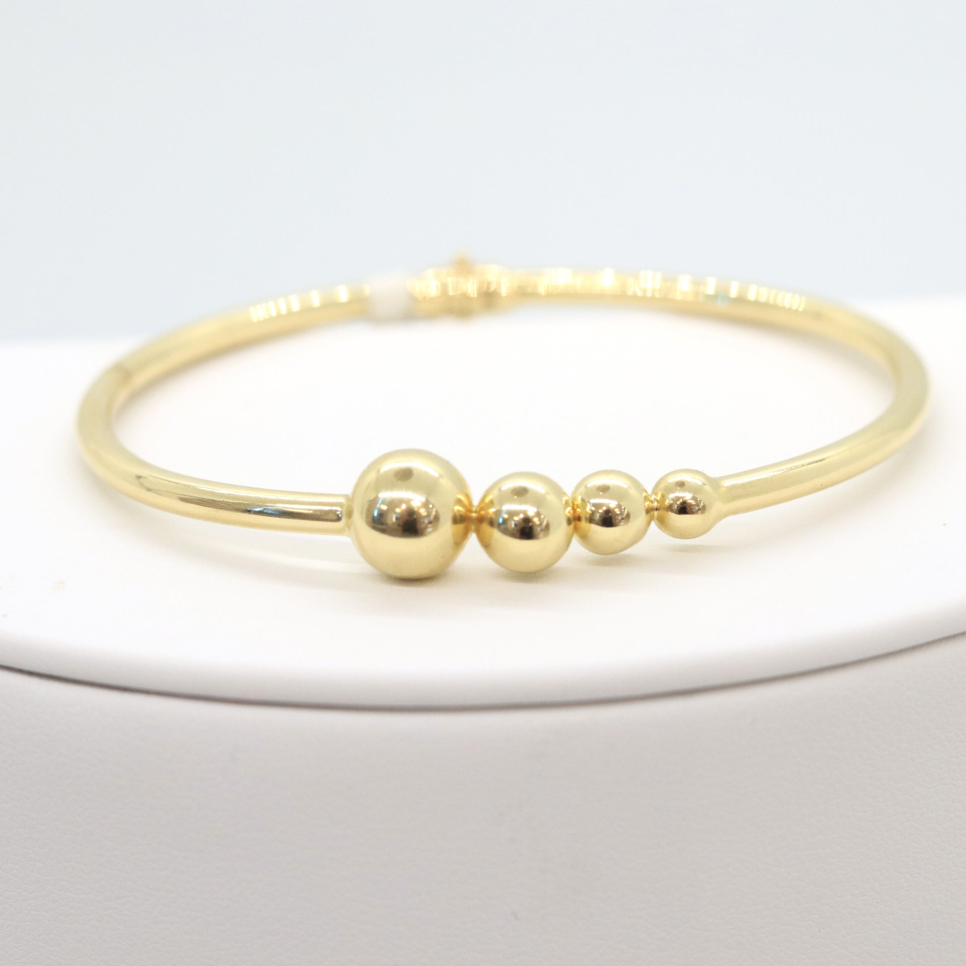 14k 4 Balls Bangle