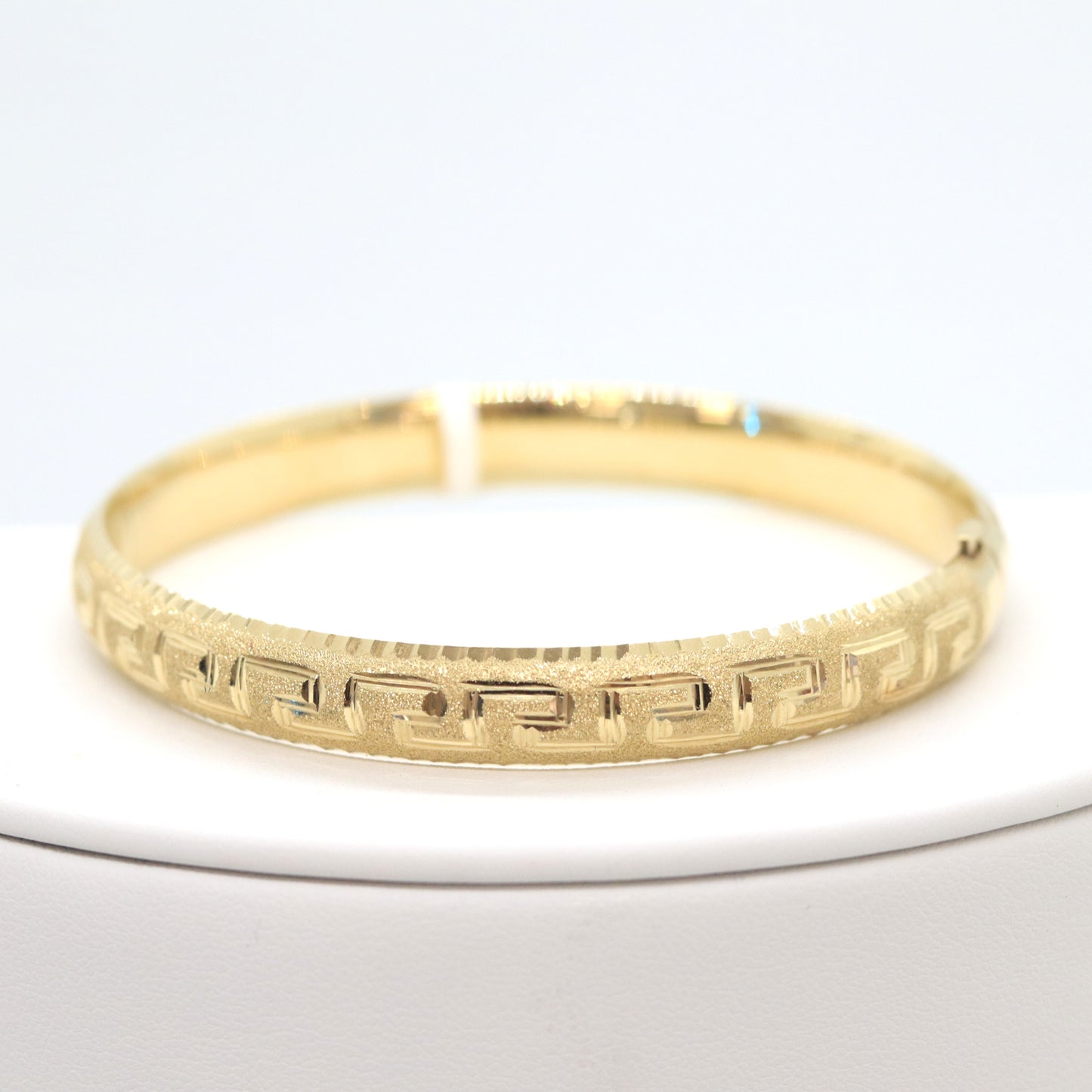 14k Greek Bangle- size 7.5