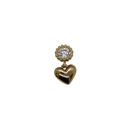 14k Heart Dangling Piercing